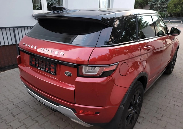 Land Rover Range Rover Evoque cena 84900 przebieg: 92135, rok produkcji 2017 z Pruszcz Gdański małe 631